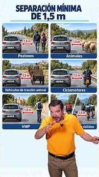 Motorcycle or Car: Who Must Leave 1.5 Meters When Overtaking? | DGT 2026