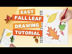 Easy Fall Leaves Drawing for Kids (Full Length Tutorial) | Welcome to Nana's