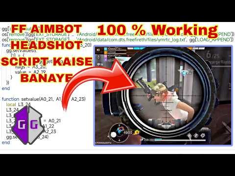 Free Fire AimBot Headshot Script Kaise Banaye | How To Make AimBot Script Today | Script Tutorial |