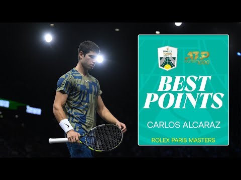 Carlos Alcaraz with some ELECTRIC shots | Rolex Paris Masters
