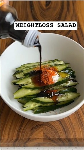 Cucumber Salad in 1 Min 😱🥗 Healthy & Fresh