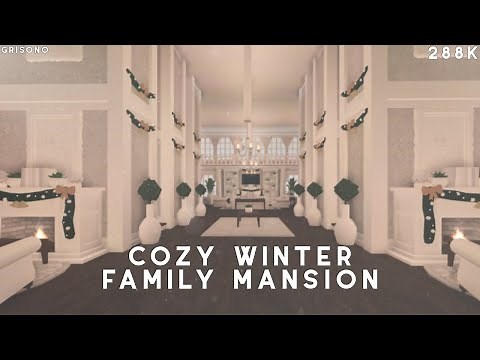 Bloxburg | Cozy Winter Family Mansion