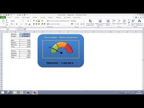 Excel - Créer un indicateur de type Jauge sous forme d'un Widget