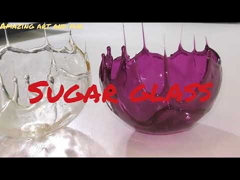 How to make sugar glass at home. Very easy 3 step procedure...Must try .. Beautiful glass