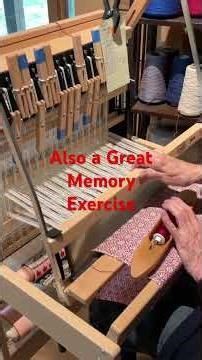 Weaving on a Table loom using 12shafts. #weavingloom #patterns #textiletools
