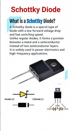 Schottky Diode #electronicseducation #electronicsrd #diode