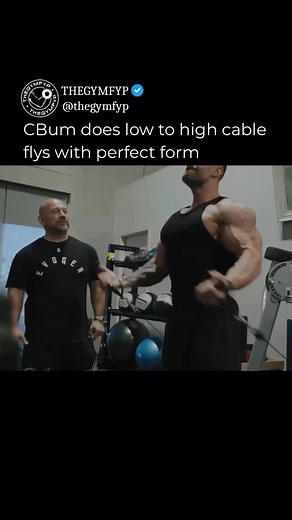 CBum does low to high cable flys with perfect form Comment “CBUM” and I’ll send you the 8 day workout split Cbum used to win his 5th Olympia @cbum @hanyrambod | Thegymfyp