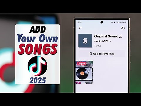 How to Make your Own Sound on TikTok! [Add Your Original Sound in 2025]