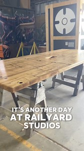 Just another day in the workshop making furniture. | Rail Yard Studios