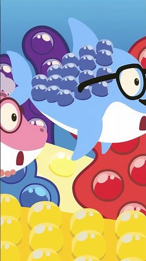 Shark Family In Pop it World | Part 4 | Little Fish Tales | #babyshark #shorts