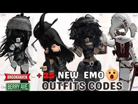 25 EMO AESTHETIC OUTFIT CODES FOR BROOKHAVEN BERRY AVENUE & BLOXBURG