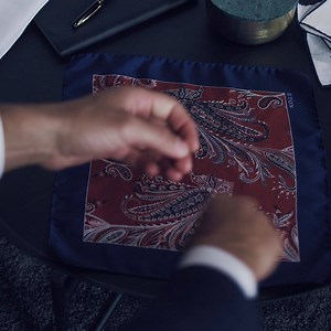 7.6K views · 140 reactions | Styling lesson: How to fold a pocket square — The Crown fold  https://goo.gl/D7ZArN | Eton Shirts | Facebook