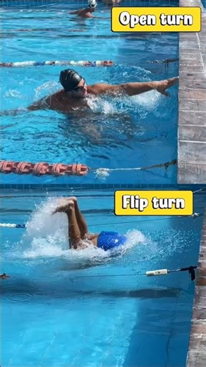 Flip Turn and Open Turn in One Swim