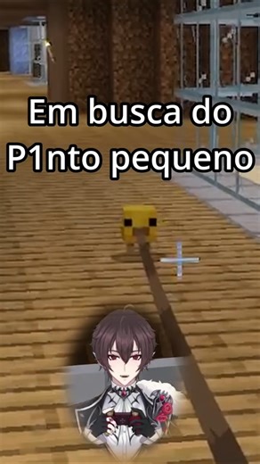 Meet my little chick in Minecraft, he's small and cute LOL