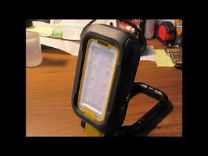 DeWalt DCL182 LED "Task Light" LED Work Lamp: Overview and Making a Charging Shelf For It