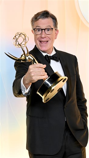 Trophied up. 🏆 #Colbert #Emmys | The Late Show with Stephen Colbert