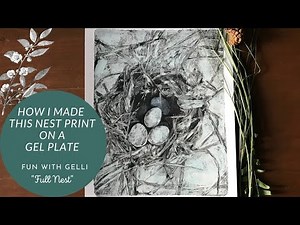 Make Beautiful Bird Nest Prints With This Simple Jelly Plate Hack!