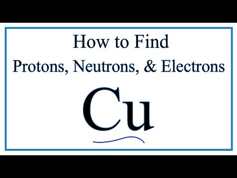 How to find the Number of Protons, Electrons, Neutrons for Copper (Cu)
