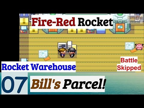 Pokemon Fire-Red Rocket Part 7 Delivered Bill's Parcel & Rocket Warehouse | GBA Rom Hack