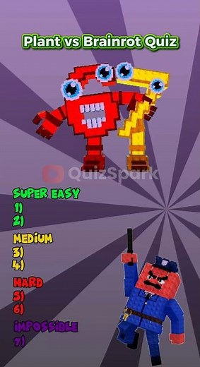 Plant vs Brainrot Quiz 🤯🪴Can You Name Every Character? | Roblox Game Quiz🤔