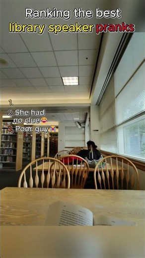 Ranking the best library speaker pranks!😂 #shorts