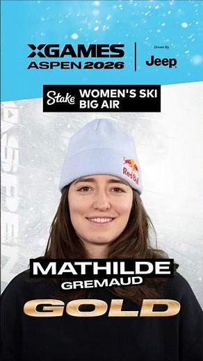 Mathilde Gremaud Gold Medal run in the Stake Women's Ski Big Air at X Games Aspen 2026