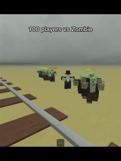 100 Players vs Zombies Challenge in Roblox