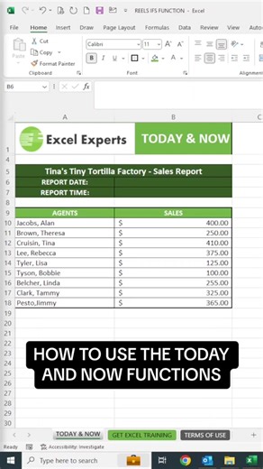 Wondering how to use the TODAY & NOW functions in Microsoft Excel? Here's How! Need more Microsoft Excel tips and tricks? Find us on: - Facebook: Excel Experts - YouTube: Microsoft Excel Experts - Twitter: DFWExcelExperts - Instagram: DFWExcelExperts - TikTok: excel.experts VISIT US: www.dfwexcel.com #excel #microsoft365 #excel365 #formulas #functions #dallas #fortworth #texas
