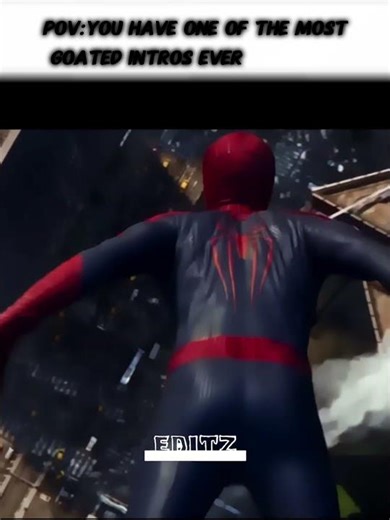 POV:you have one of the best intros ever 😎 | Spiderman edit|luz roja slowed #spiderman #fyp #edit