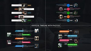 Videohive Vertical Timeline With Photos - 55439054 AEdownload.com