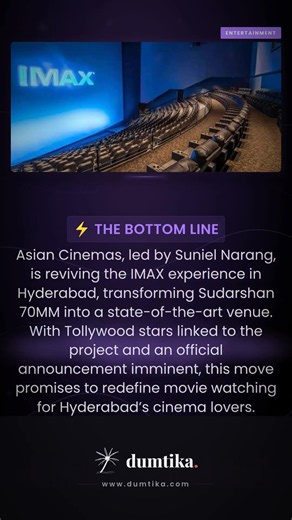 Asian Cinemas Sparks Excitement With IMAX Comeback in Hyderabad #Shorts