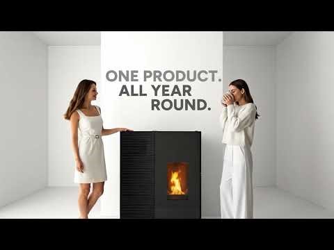 MCZ EIKO 365, the world’s first pellet stove that heats and cools.