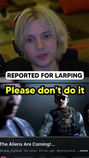 REPORTED FOR LARPING