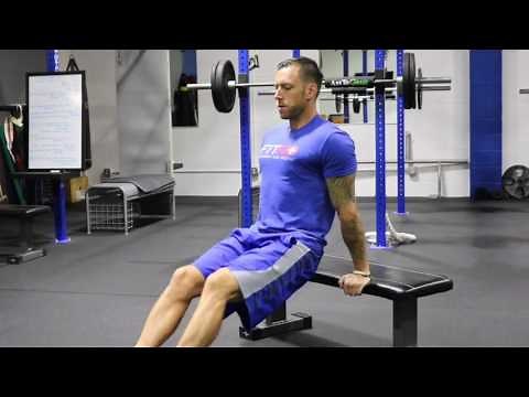 Bodyweight Tricep Bench Dips