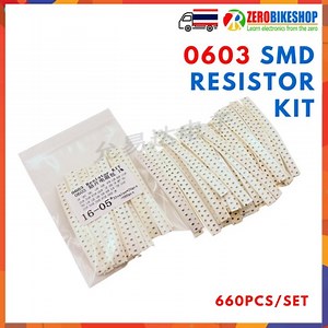 0603 SMD Resistor Kit ตัวต้านทานแบบ SMD 0603 1 ohm - 1M Ohm จำนวน (33x20) 660 ชิ้น/ชุด by ZEROBIKE | Lazada.co.th