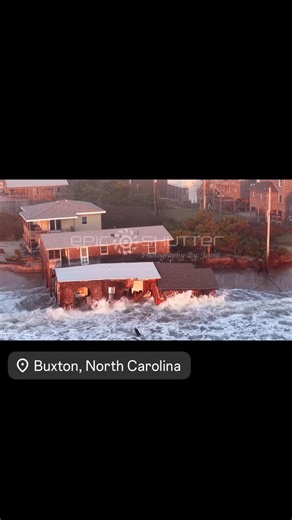 Jennifer Koontz on Instagram: "October 19, 2025, the 10th house to fall on Cape Hatteras in just three weeks. Still sits in the surf just after high tide this morning. For the background music, I collabed with Brian McArthur, a songwriter and musician, raised on the shores of the Outer Banks of North Carolina. As a sixth generation native of Hatteras Island, Brian’s songs capture the essence of these barrier islands, from the people who live, work and visit them to the pirates of his family line