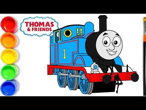 How To Draw Thomas the Train Step By Step For Kids - THOMAS & FRIENDS Coloring Pages