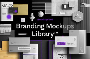 Branding Mockups Library - Mockup Cloud