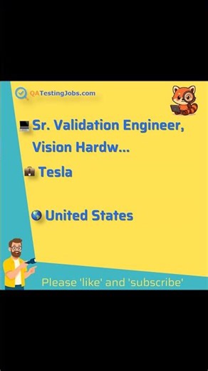 Sr. Validation Engineer, Vision Hardware R&D