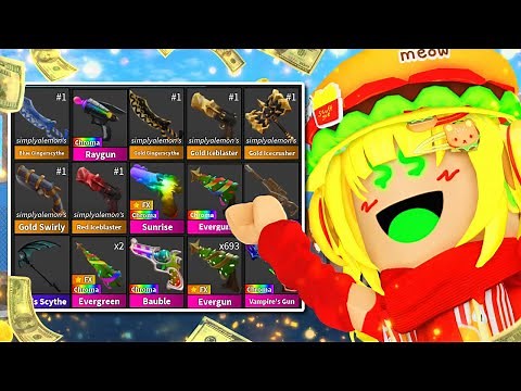 My Whole MM2 Inventory Showcase