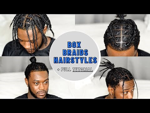 Styling Box Braids + FULL Tutorial | Hairstyles for Black Men