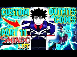 ⭐SHINDO LIFE CUSTOM OUTFITS CODES PART 11⭐