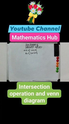 Intersection operation and venn diagram #intersectionoperation #venndiagram #sets #viralreelsfb #viralshorts | Mathematics Hub | Facebook