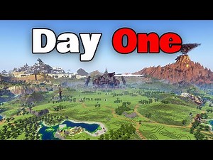Building Tears of the Kingdom in Minecraft - DAY ONE