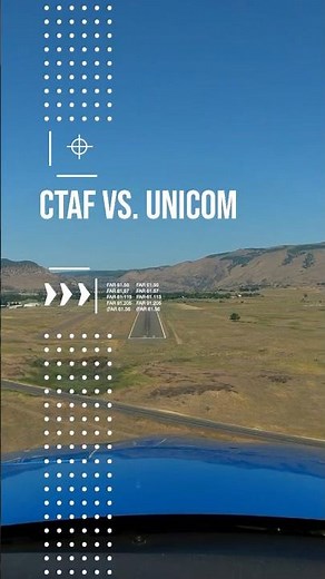 CTAF vs. UNICOM. What’s the difference? #aviation #pilot #studentpilot