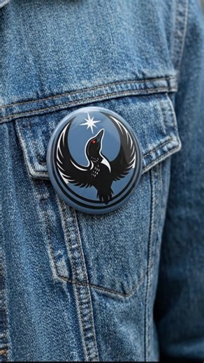 Revel loon pin, Stand with Minnesota Loon Button #rebelloonpin #politicalpin #minnesota #loon #rebelloon