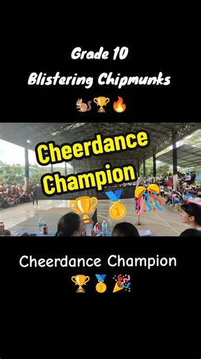 CHEERDANCE CHAMPION 🏆🎊 TEAM BLISTERING CHIPMUNKS 🐿️🔥 #champion #chipmunks #cheerdancecompetition