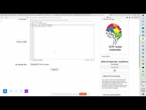 How to submit a python code on CodeForces