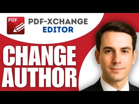 How To Change Author Name In Pdf XChange Editor