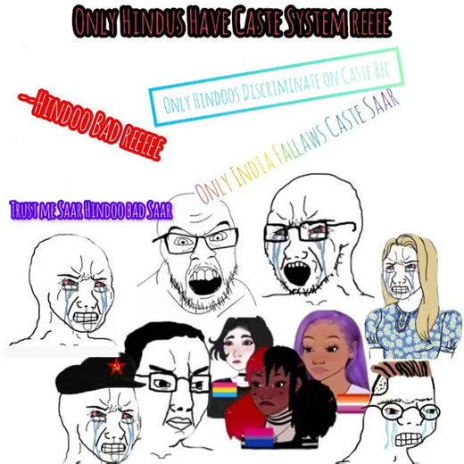 "Saar, the Caste System only exists among Hindus and in India, saar!" 🤡True history reveals that structural division was a global reality, not an Indian monopoly. Using it justifying a reservation system that's benefitting all religions in India is another irony that will be discussed later.But when generations are trained to look at their own heritage through a broken colonial lens, they happily parrot the propaganda while completely ignoring the institutional inequalities of the rest of the w